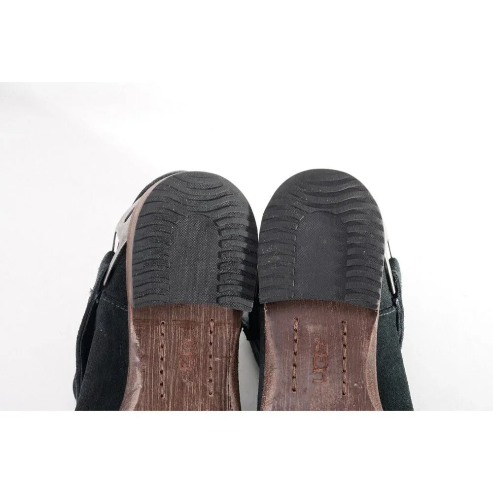 UGG Austin Black Suede Pull On Ankle Boots Bootie Suede Us 6 Eur 37